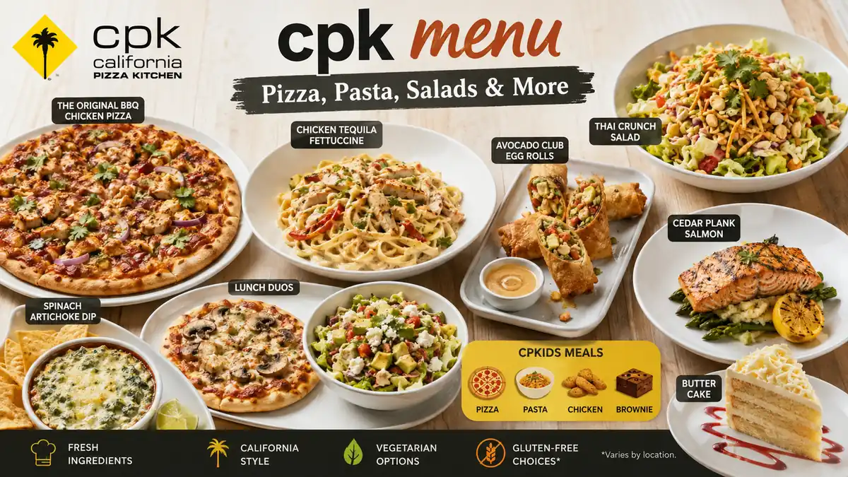 cpk menu: Pizza, Pasta, Salads & Prices 2026