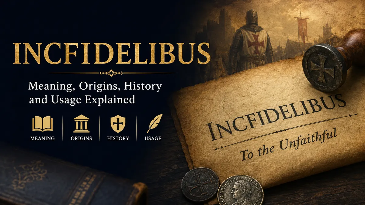 "Infidelibus": Meaning, Origin & Online History Explained