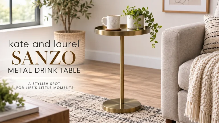 kate and laurel sanzo metal drink table Guide