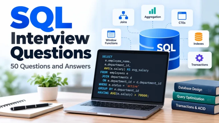 SQL Interview Questions: 50 Questions & Answers