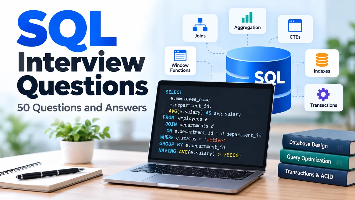SQL Interview Questions: 50 Questions & Answers