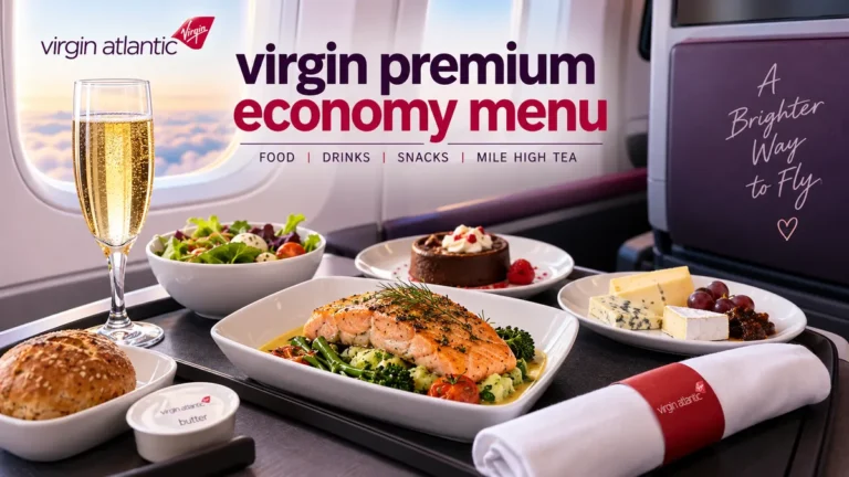 virgin premium economy menu: Food & Drinks Guide