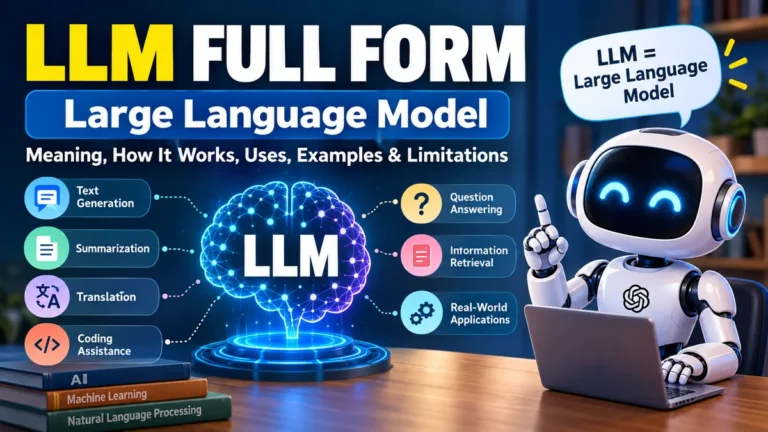 llm full form: Meaning, How LLMs Work & Examples